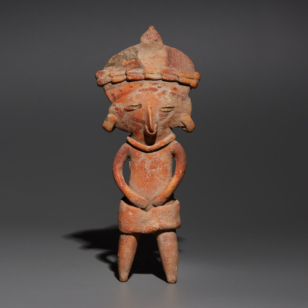 Michoacan, Messico Terracotta Figura antropomorfa. 400-100 a.C. Altezza 18 cm. Licenza di esportazione spagnola. #1.1