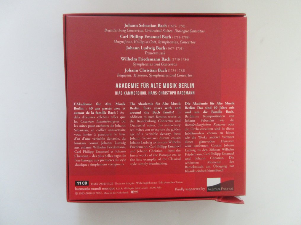 Johann Sebastian Bach - The Bach Dynasty (11 CD) - 盒装 - 2022 #2.1
