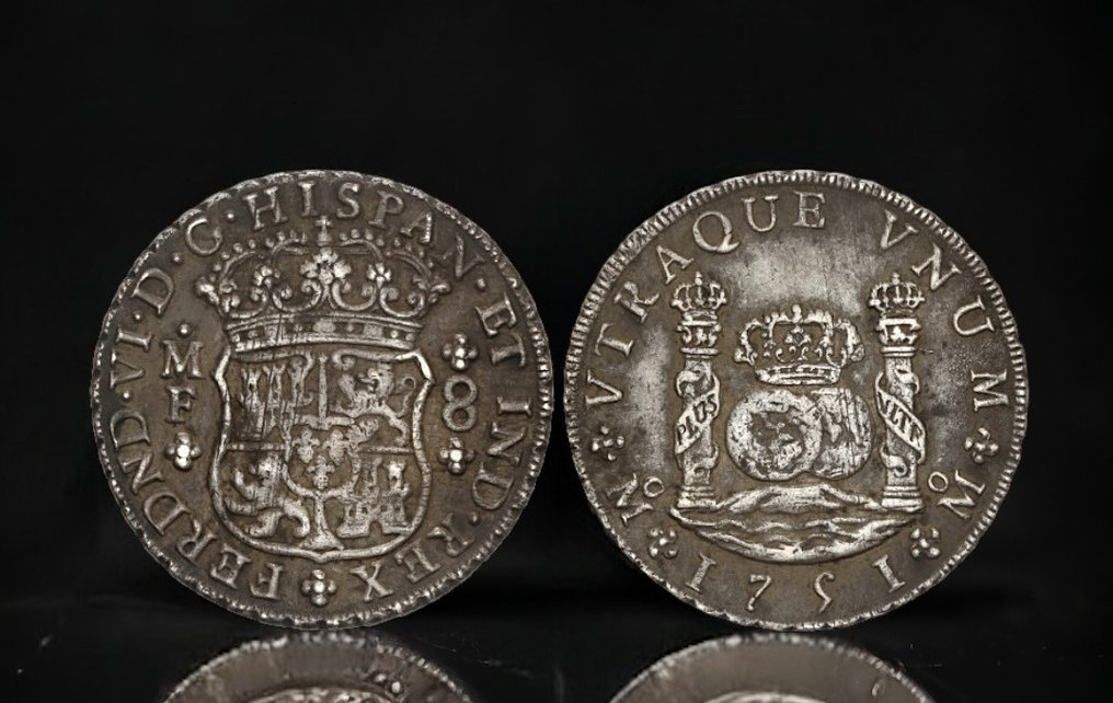 西班牙. Fernando VI (1746-1759). 8 Reales 1751 Mexico MF #2.1