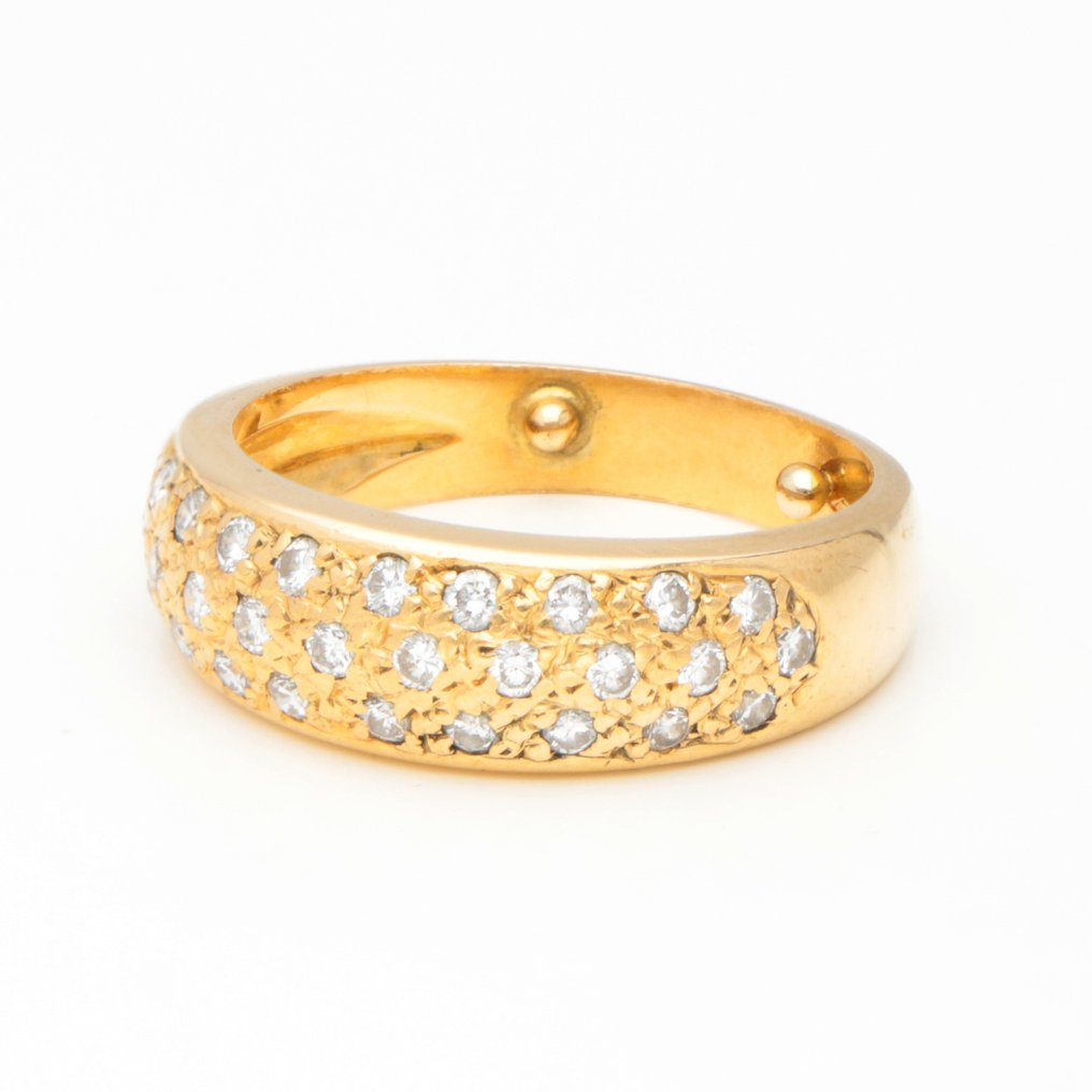 Δαχτυλίδι - 18 καράτια Κίτρινο χρυσό -  0.31ct. tw. Διαμάντι #1.2