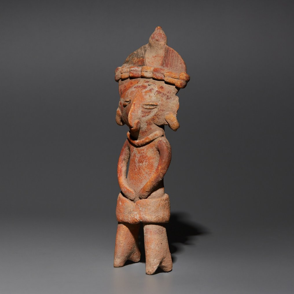 Michoacan, Messico Terracotta Figura antropomorfa. 400-100 a.C. Altezza 18 cm. Licenza di esportazione spagnola. #1.2