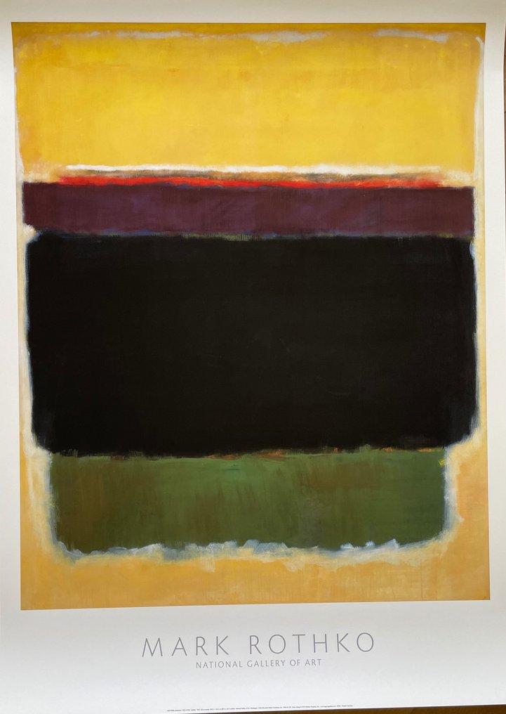 Mark Rothko after - (1903-1970), Untitled, 1949, National Gallery of Art, Washigton, Printed in the USA #1.1