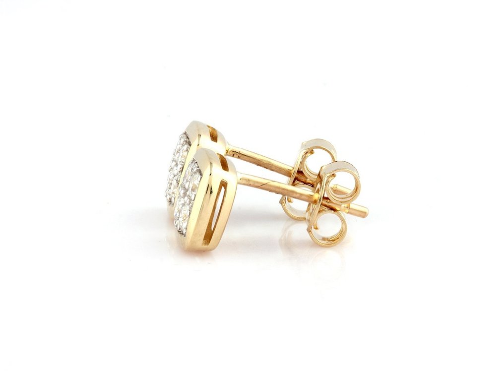 Boucles d'oreilles - 14 carats Or jaune - 0.32ct. tw. Diamant (Naturelle) #4.3