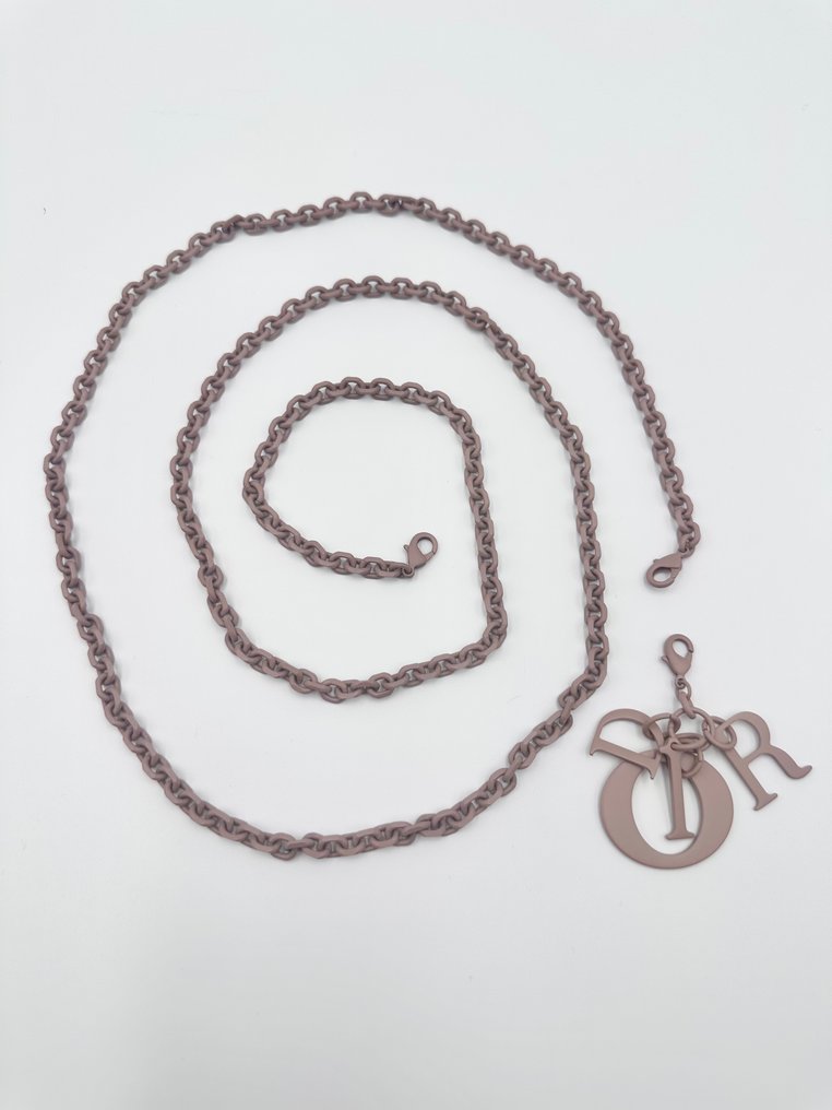 Christian Dior - accessorio catena con ciondolo rimovibile D.I.O.R. - 肩帶 #2.1