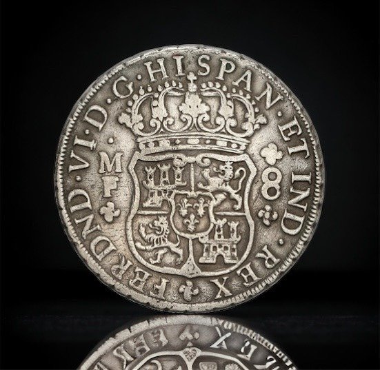 西班牙. Fernando VI (1746-1759). 8 Reales 1752. Mexico MF #1.1