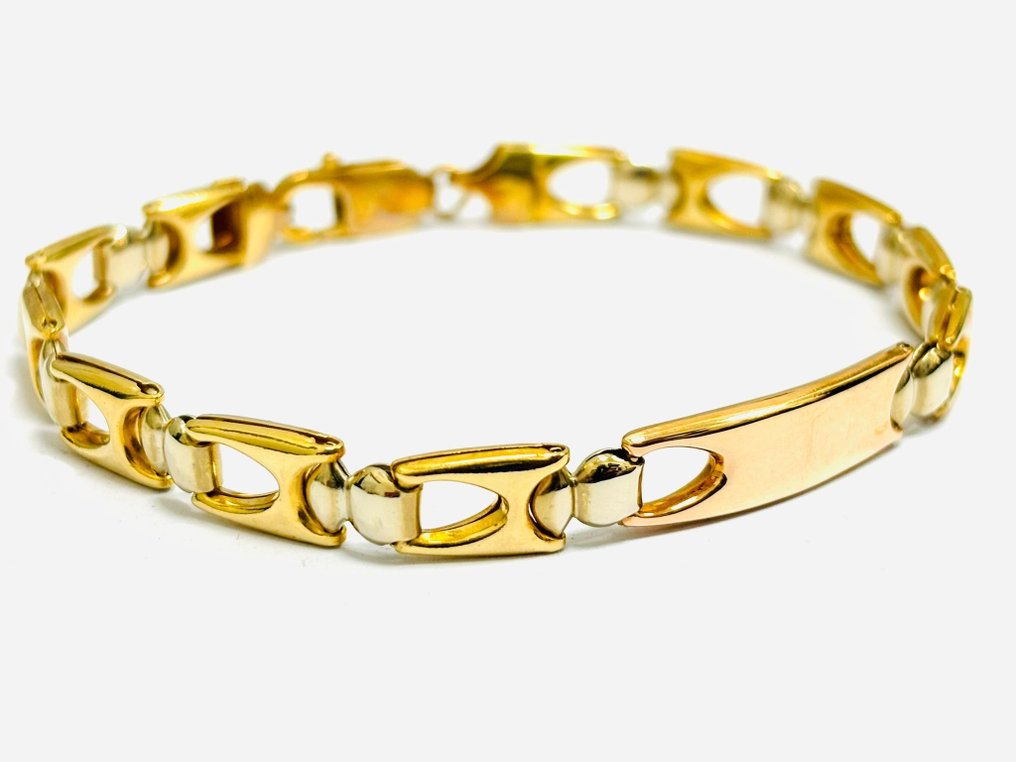 Armband - 18 karaat Geel goud, Roségoud, Witgoud - Gemaakt in Italië #2.1