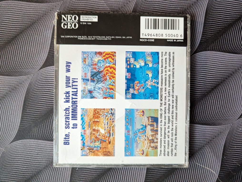 SNK - New rare King of the Monster 2. Snk Neo geo USA - Neo Geo cd - Videojáték (1) - Eredeti, lezárt dobozban #1.3