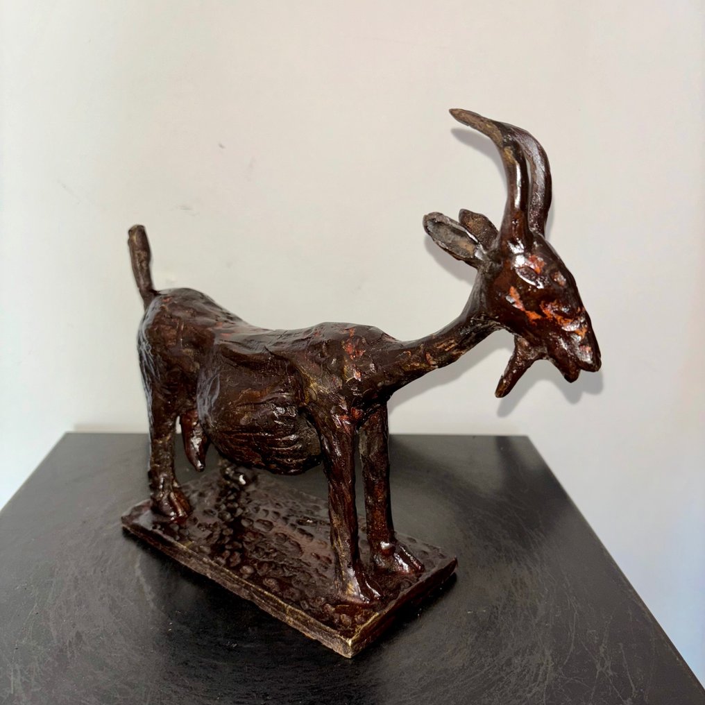 Abdoulaye Derme - Sculpture, Biquette - 21 cm - Bronze #1.2