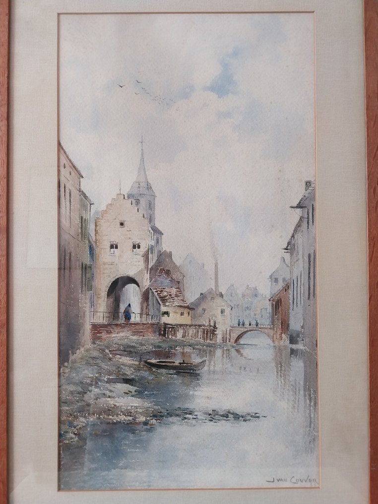 J. van Couver / Hermanus Koekkoek jr (1836 - 1909) - Prachtig schilderij #2.2