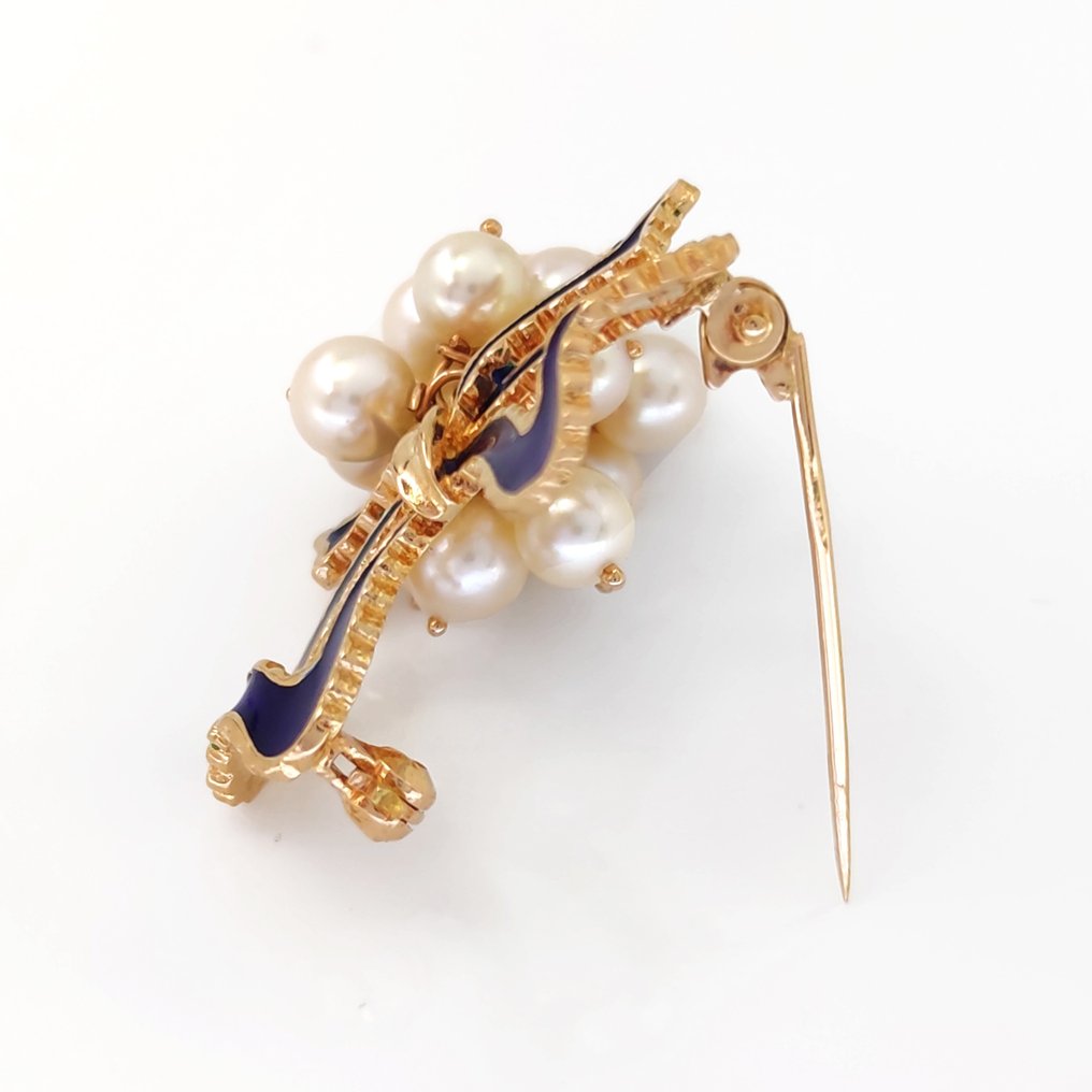 Brooch - 18 kt. Yellow gold Pearl #2.1