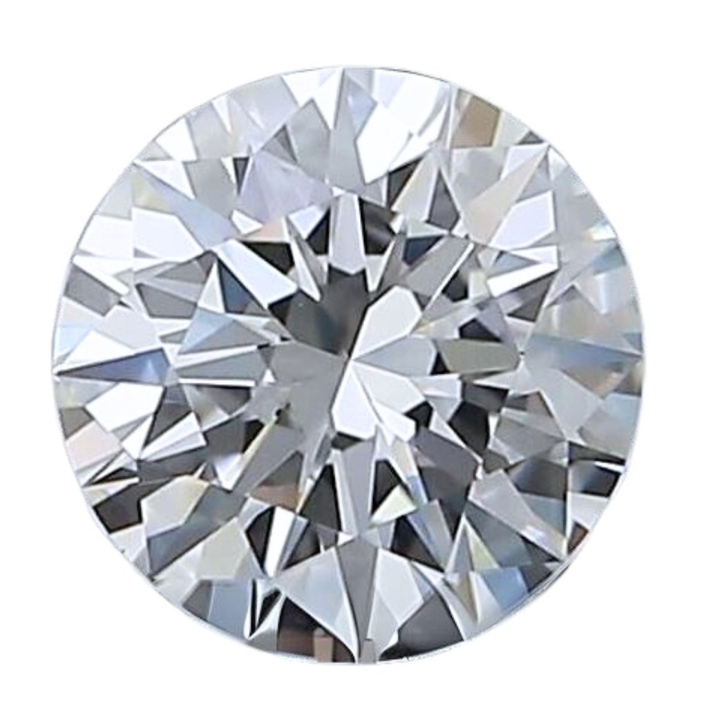 1 pcs Diamant  (Natural)  - 0.53 ct - Rund - F - VS1 - Gemological Institute of America (GIA) - Idealisk slipad diamant #1.1