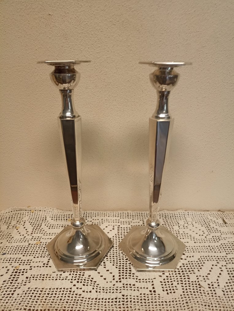 Coppia candelabri Argentieri fiorentini  - Candelabro (2) - .925 argento #2.1