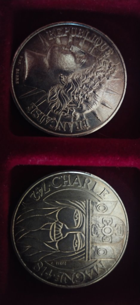 Franța. 100 Francs 1988, 1989, 1990 et 1991 (série de 4 monnaies)  (Fără preț de rezervă) #2.1