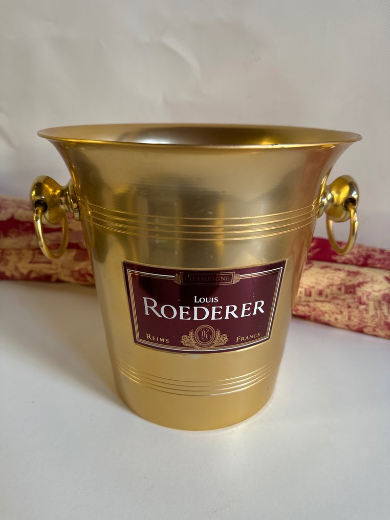 Louis Roederer, Maison Fondee 1776 - Champagne koeler -  Louis Roederer - Gouden champagne-ijsemmer, Vogalu - Aluminium  #1.1