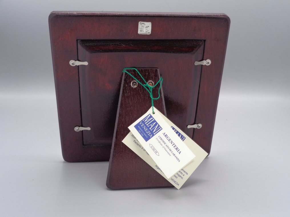 PG-Miani Argenteria - Portaritratti- Righe 13x13 - .925 argento #4.3