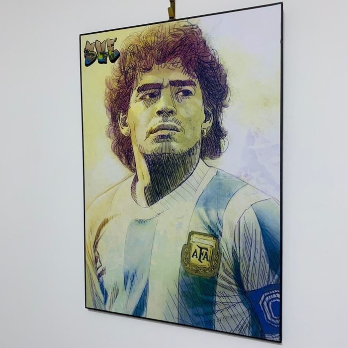 Argentina - 2/5 Mondiali - Diego Maradona - 2024 - Stampa su Legno  #1.2