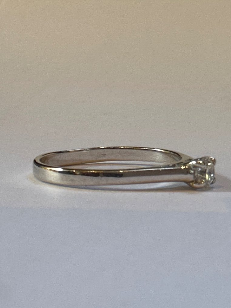 Ring - 14 karat Hvidguld -  0.30ct. tw. Diamant  (Natur) #3.1