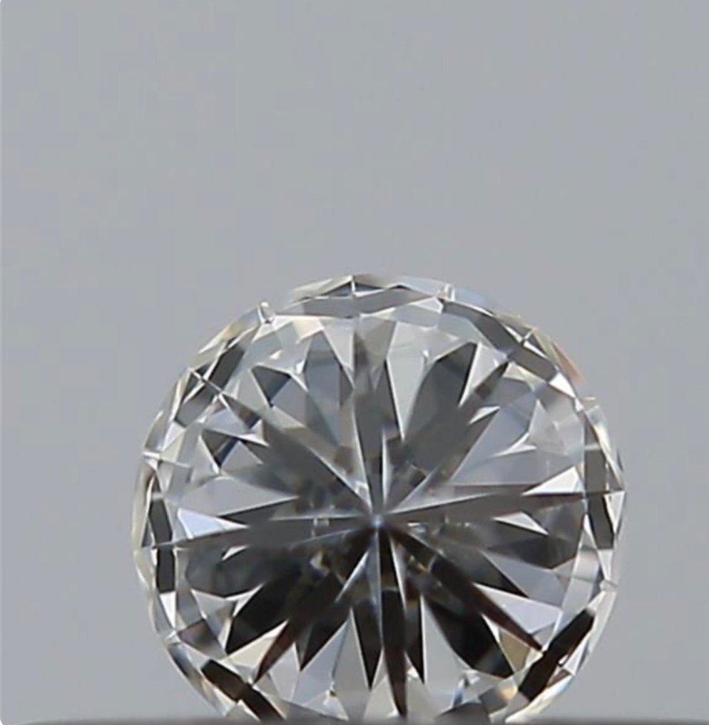 1 pcs Diamant  (Naturlig)  - 0.40 ct - Rund - G - VVS2 - Gemologisk institutt i Amerika (GIA) - Eks Eks Eks #2.1