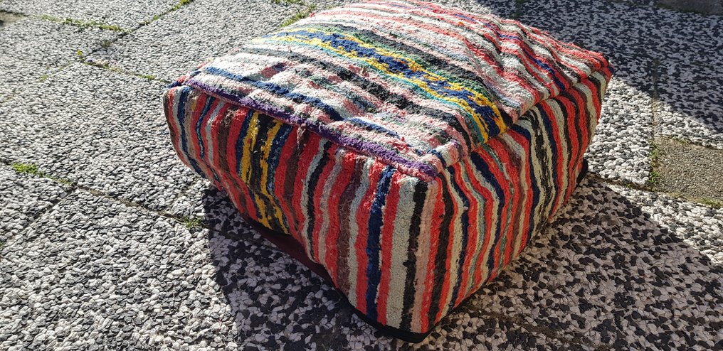 Pouffe - Berber - wool fabric cotton #2.1