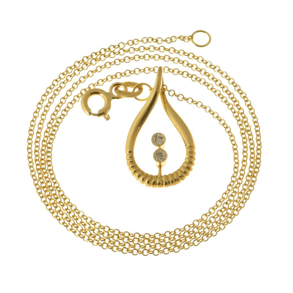 Necklace with pendant - 18 kt. Yellow gold #1.1