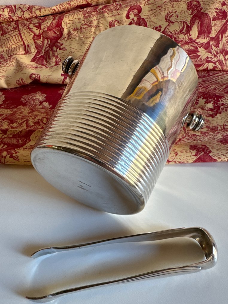 Felix Frères - Ice bucket (2) - Silverplated, Metal White - Art Deco  #1.1