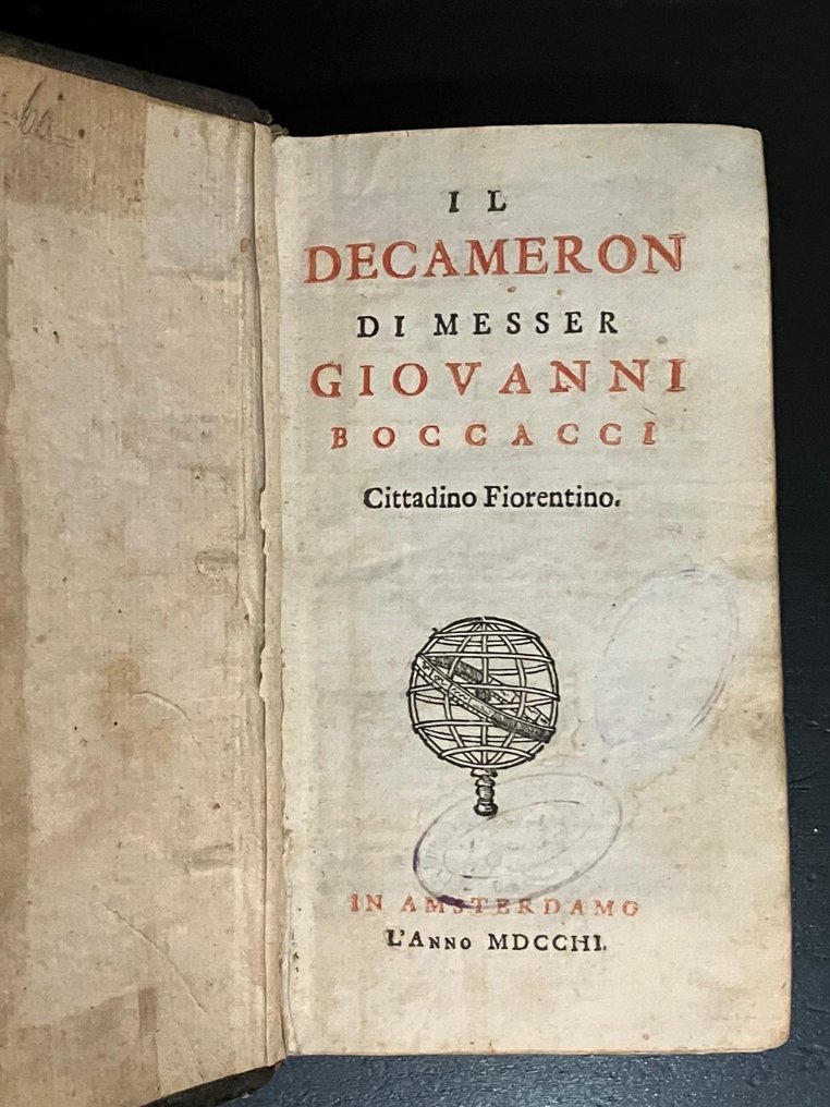 Giovanni Boccaccio - IL DECAMERON - 1703 #1.1