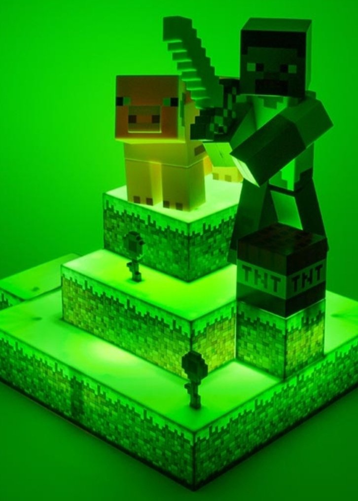 lampada Minecraft figural ( originale ) - Upplyst skylt - Plast #2.1