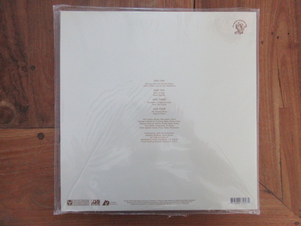 Genesis Selling England By The Pound Atlantic 75 Audiophile Series 2xLP Album (double