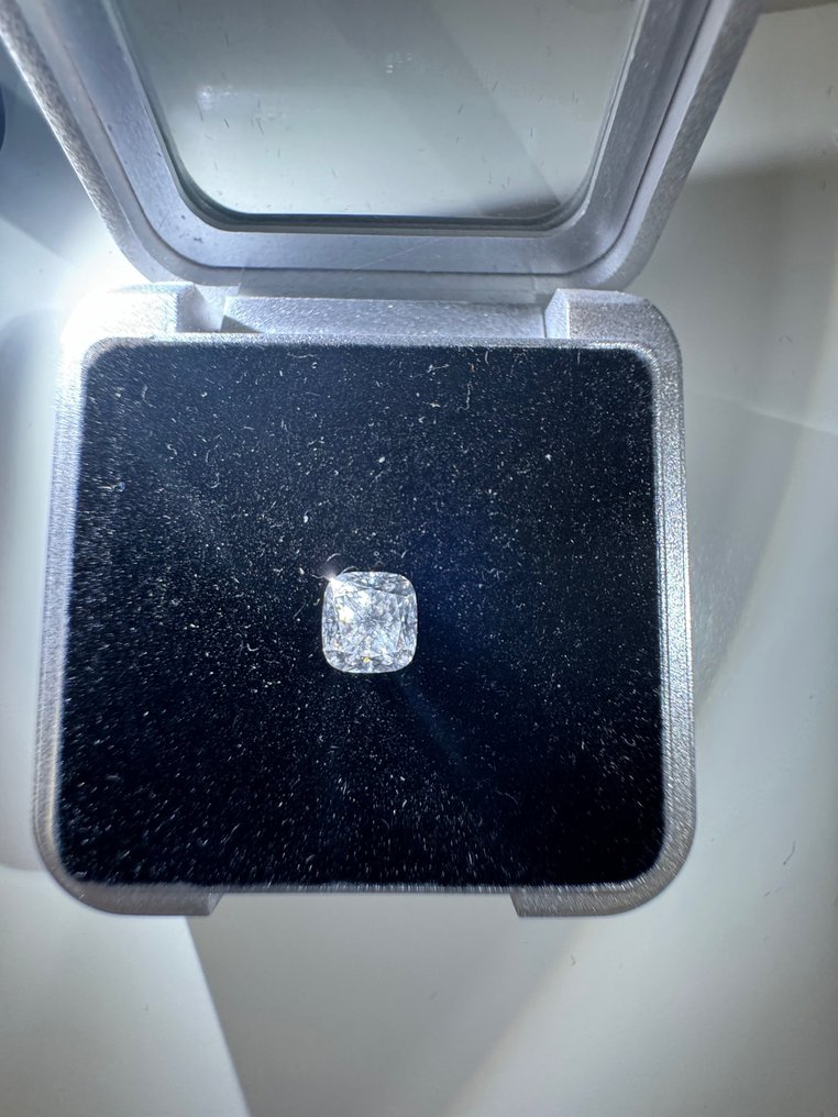 1 pcs Diamant  (Naturelle)  - 0.91 ct - Coussin - G - SI1 - Gemological Institute of America (GIA) #2.1