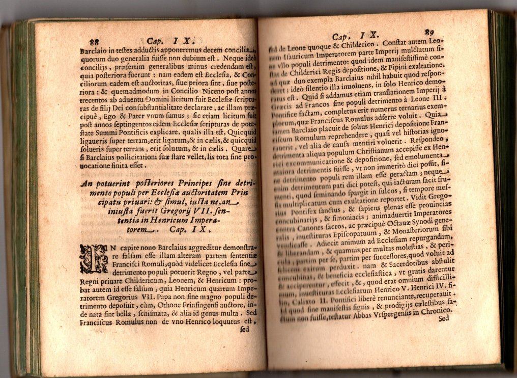 Roberto Bellarmino - Tractatus de potestate summi pontificis in rebus temporalibus adversus Gulielmum Barclaium - 1610 #3.1