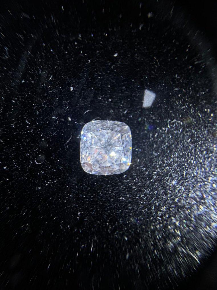 1 pcs Diamant  (Naturelle)  - 0.91 ct - Coussin - G - SI1 - Gemological Institute of America (GIA) #1.1