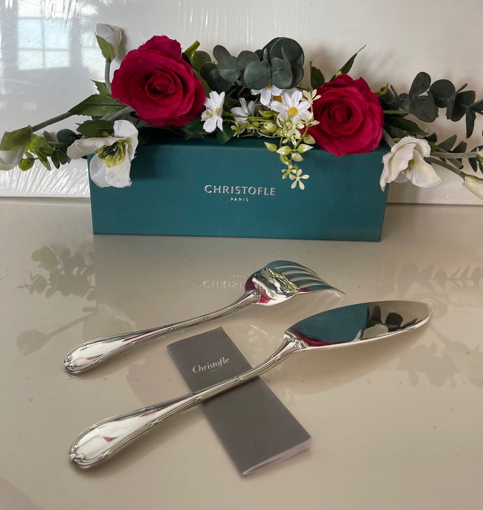 Christofle - 鱼餐具 - 缎带 - 镀银 #1.0