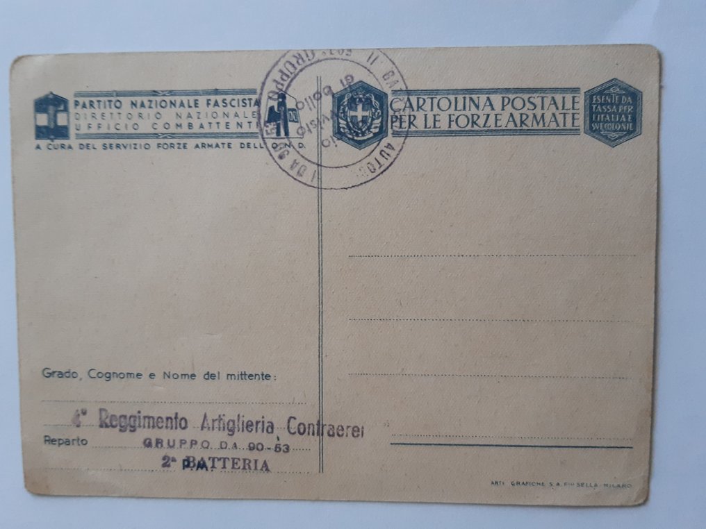 義大利 - 軍事 - 明信片 (10) - 1902-1943 #2.1
