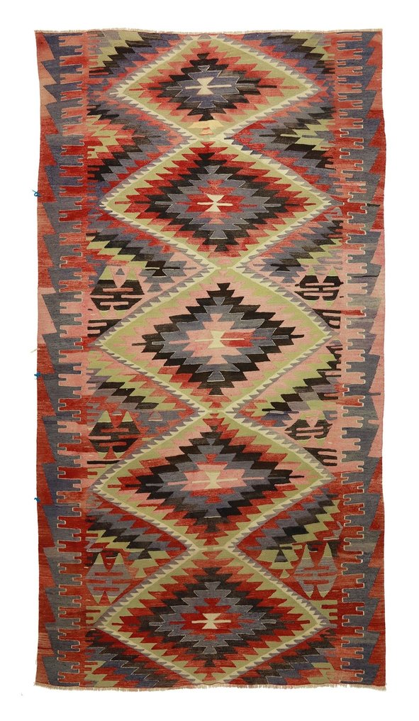 Usak - 凯利姆平织地毯 - 322 cm - 180 cm #1.1