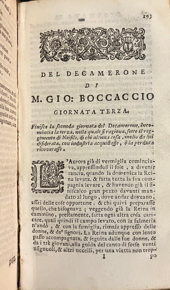 Giovanni Boccaccio - IL DECAMERON - 1703 #1.2