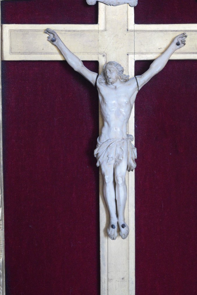 Luís XIV Crucifixo - Madeira, Marfim - 1650-1700 - Crucifixo de marfim Luís XIV  #2.1