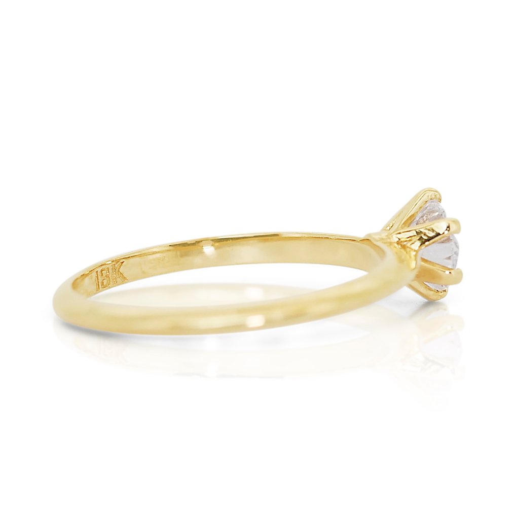 Anello - 18 carati Oro giallo -  0.53ct. tw. Diamante  (Naturale) - Diamante a taglio ideale #2.1