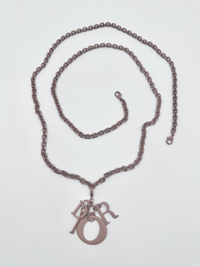 Christian Dior - accessorio catena con ciondolo rimovibile D.I.O.R. - Pasek na ramię #1.1