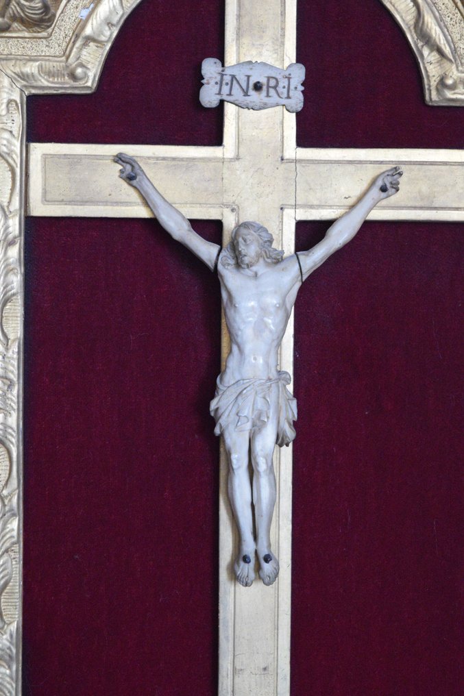 Louis XV Crucifix - Fildeș, Lemn - 1650-1700 - Crucifix din fildeș Ludovic al XIV-lea  #1.2