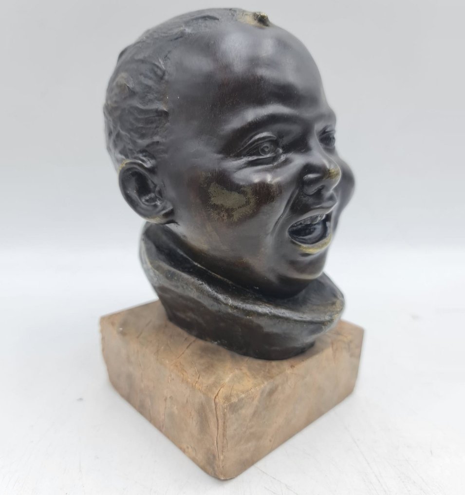 Sculpture, Bamboccio - 20 cm - Bronze #2.1
