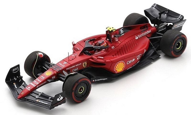 Look Smart 1:43 - Coche deportivo a escala - Ferrari F1-75 #55 Carlos Sainz - 2nd Bahrain GP 2022 - LSF1042 Edición limitada #3.1
