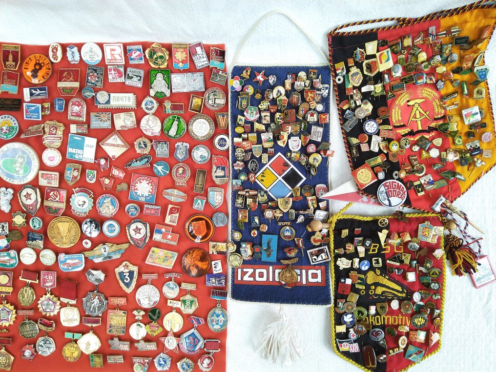 徽章别针 socialist collection - 苏联、民主德国、人民共和国、土耳其共和国、哈萨克斯坦共和国 - 20世纪后期 #2.2