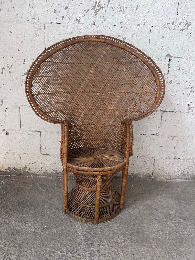 Krzesło - Bambus - Oryginalne krzesło Pavone z lat 70-tych #1.1