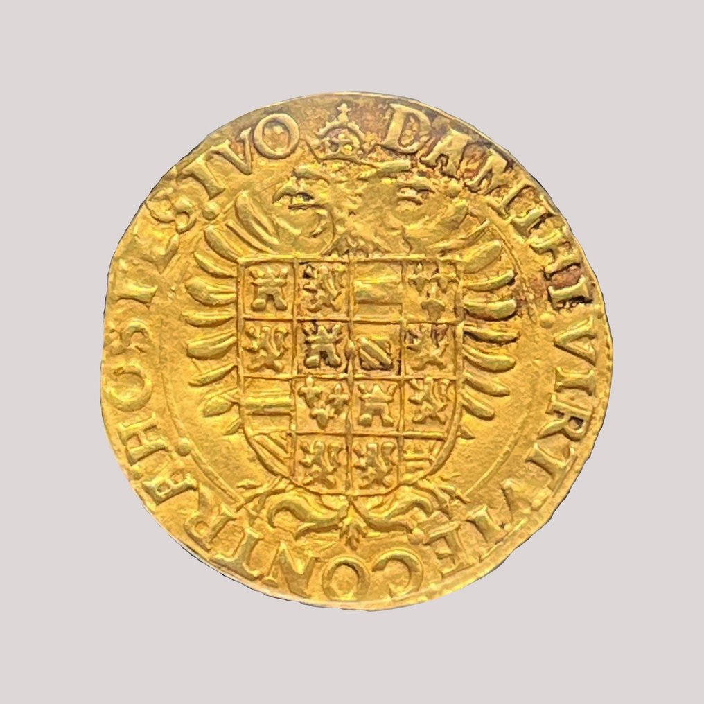 Países Baixos Espanhóis, Brabante, Antuérpia. Karl V. (1519-1556). Gouden reaal 60 stuivers ND (1546-1556) #1.2