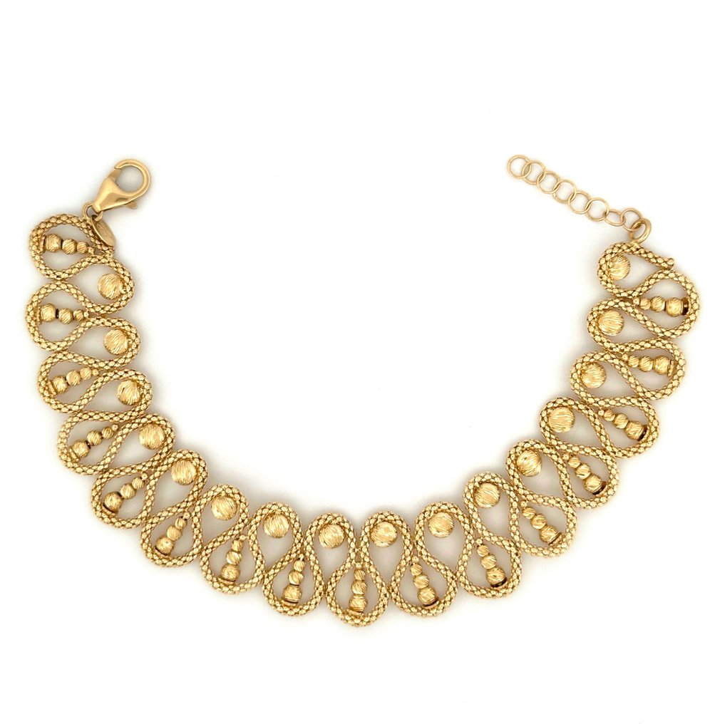 Collana “Gold Art” - 12.4 g - 17-19 cm - 18 Kt - Collar - 18 quilates Oro amarillo #1.2