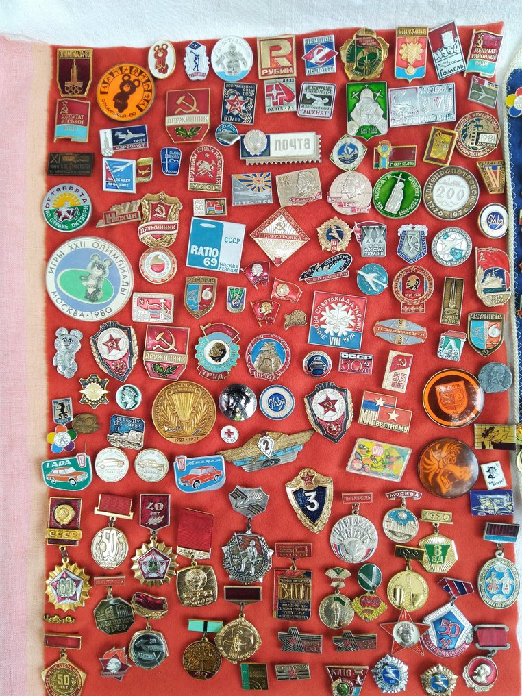 Pin badge socialist collection - USSR, GDR, PPR, CSR, HPR - 20th - late #2.1