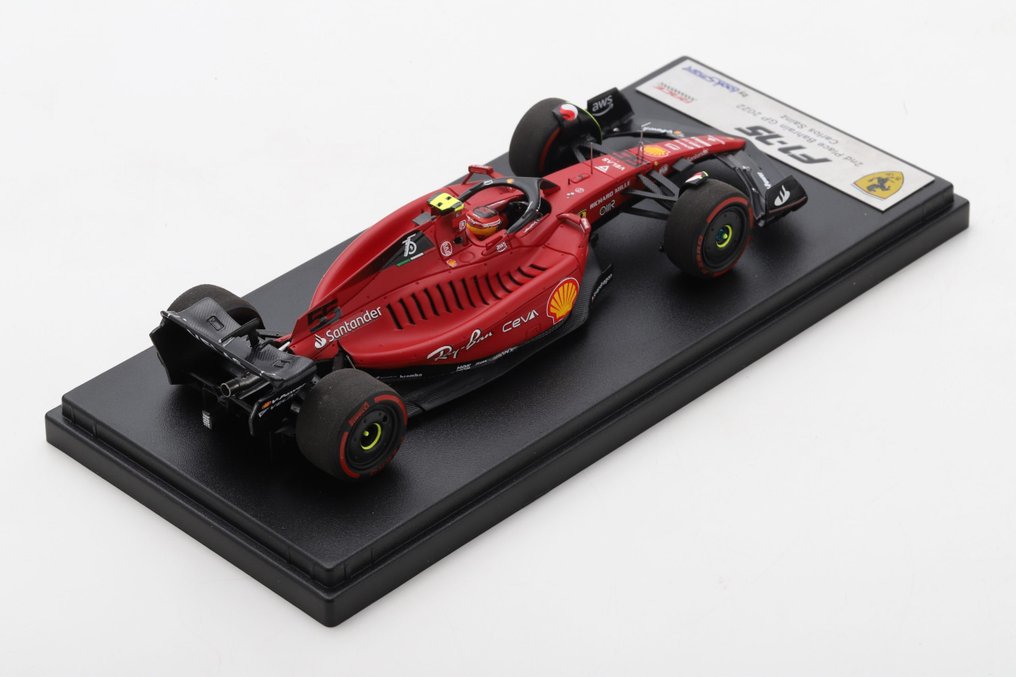 Look Smart 1:43 - Coche deportivo a escala - Ferrari F1-75 #55 Carlos Sainz - 2nd Bahrain GP 2022 - LSF1042 Edición limitada #2.2