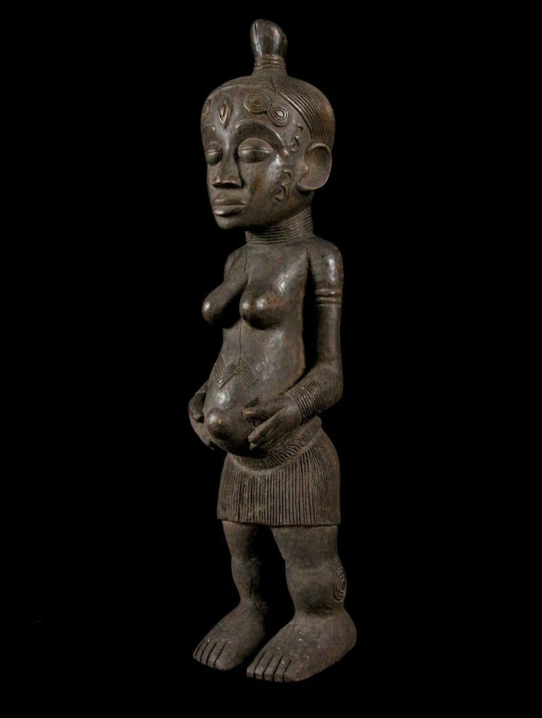 Mutter Statue - Veistos - Bena Lulua - Kongo #2.1