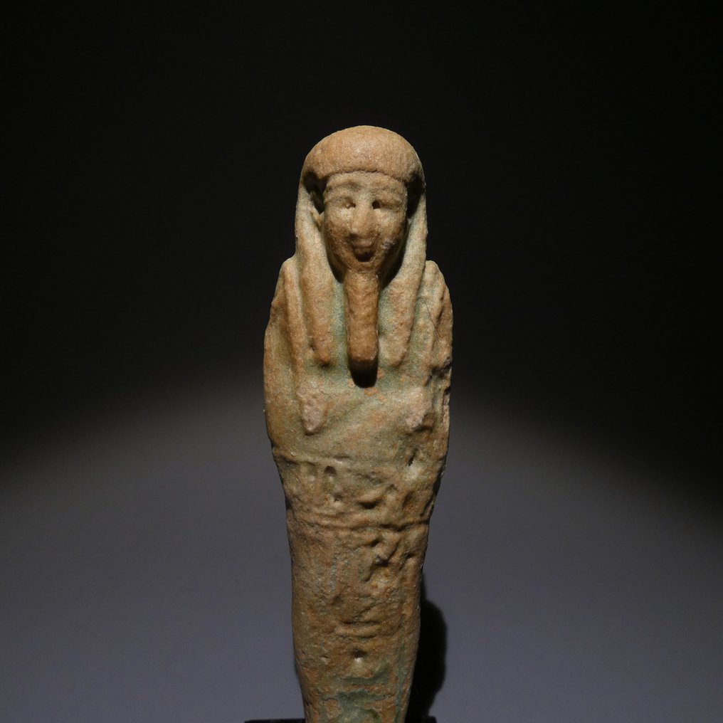 Egiptul Antic Shabti. 11,5 cm H. Perioada târzie, 664 - 332 î.Hr Statuetă - 11.5 cm #1.2