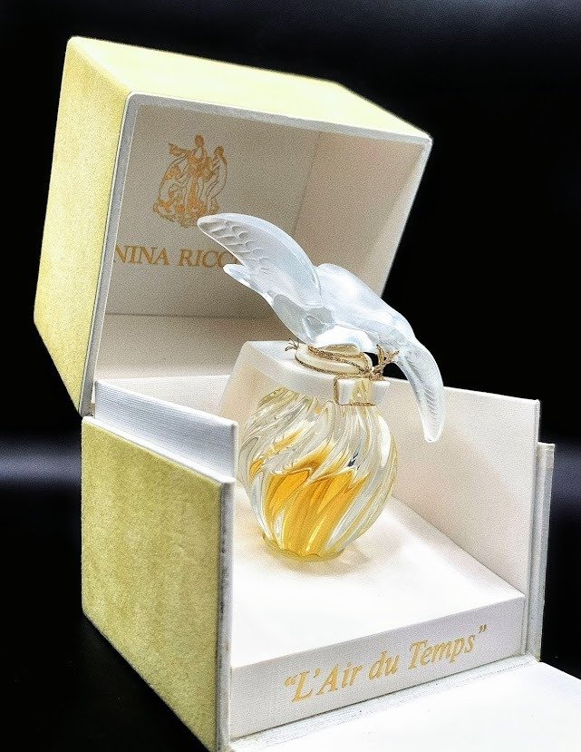 Sticluță Parfum - Vintage Rare Factice/Dummy Nina Ricc Sticla de parfum de cristal cu doi porumbei - Cristal, Hârtie #1.2
